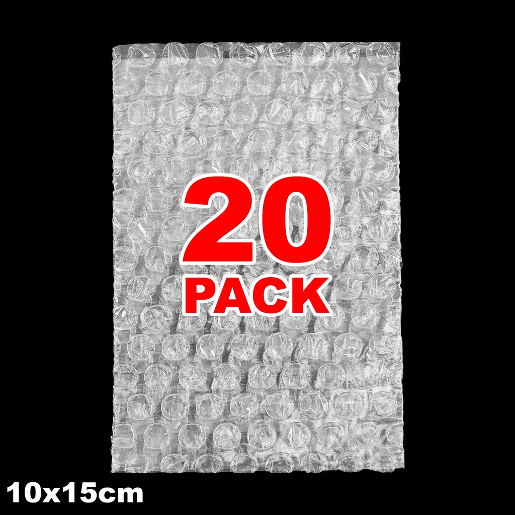 20/60/100PCS Bubble Cushion Wrap Bags Bulk Transparent Double Wall Bubble Wrap Pouches Shockproof Clear Shipping Packing Bags