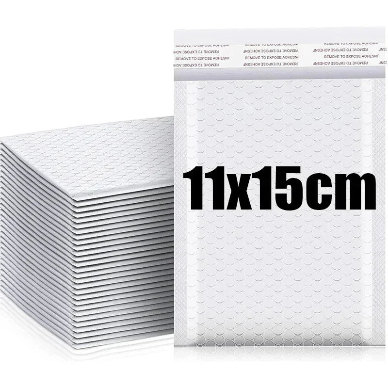 10/60x Bubble Mailers Self Seal Padded Envelopes Waterproof Business Mailing Packages Multi-size Shipping Bags Black White Pink
