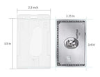 1 Pcs Aluminum Alloy Card Cover Case Bank Business Work Card Holder with ABS Retractable Badge Reel Credit ID Card Badge Bag