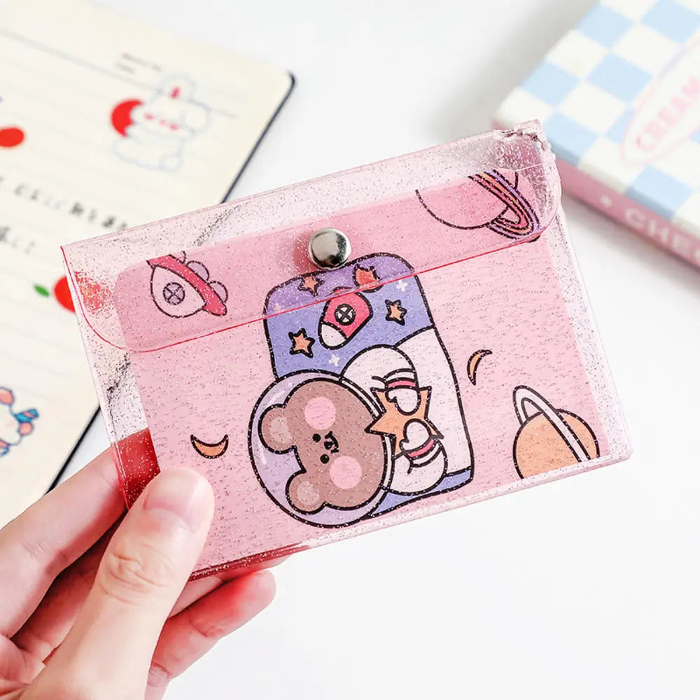 Pu Leather Card Holders Id Badge Case Clear And Color Border Lanyard Holes Bank Credit Id Badge Holders Accessories Wholesales