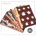 Retro Bookmarks Index Pages 6pcs A5/A6/A7/M5 6-Holes Binder Index Divider Cartoon Multicolor Loose-Leaf Notebook Classification