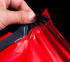 100PCS Red/Orange Poly Mailer Adhesive Envelope Bag DIY Logo Print T-shirt Gloves Gift Shoes Box Express Gift Packaging Pouches
