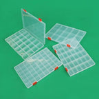 15/24/36/48 Grids Clear Box Thickened Transparent Plastic Jewelry Elastic Band Storage Box Display Organizer Tool Storage Case