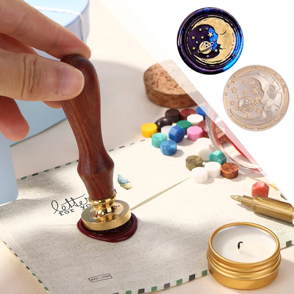 Custom Brass Wax Seal Stamp Personalized LOGO 25/30/40/50mm Round/Square Wax Sealing Head For Wedding Invitation Card Decor Seal