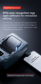 Niimbot M2 Portable Thermal Transfer Label Printer Multi-function Sticker Label Maker Machine for Office Clothes Tag Power Cable
