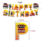 108*180cm Fireman Sam Party Supplies Disposable Tablecloth Firefighter Plastic Table Cover Fire Truck Birthday Decoration