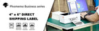 4x6 Thermal Direct Shipping Label,Pack of 500 Fan-Fold Labels, Permanent Adhesive, Commercial Grade Thermal Shipping Labels