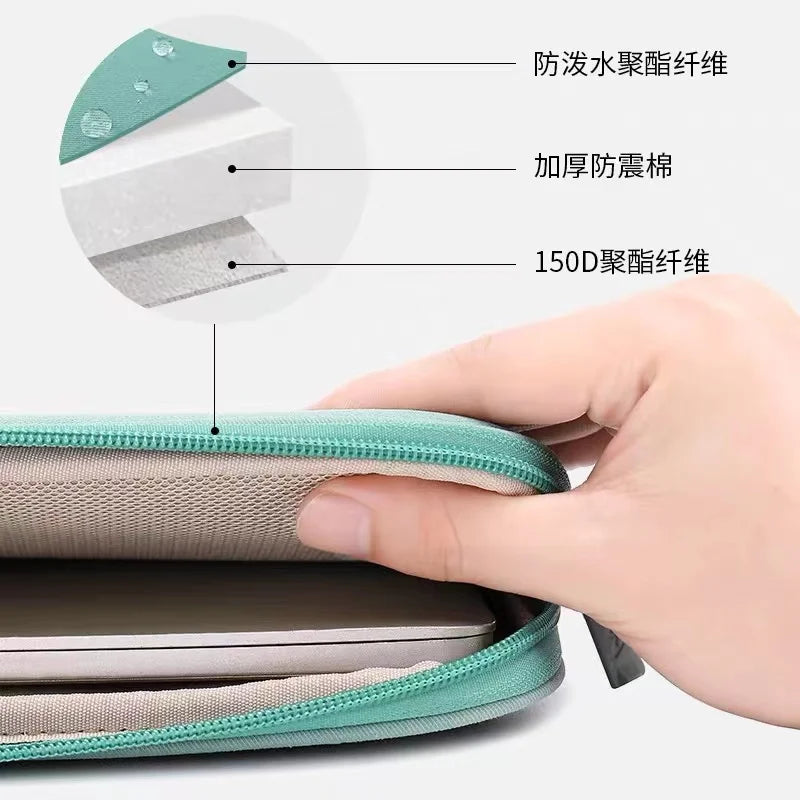 Laptop Sleeve For Macbook Pro 14 A2442 Air13.3 13.6 Tablet Sleeve Bag for Ipad Pro10.5 10.2 11air9.7 10.9 Inch
