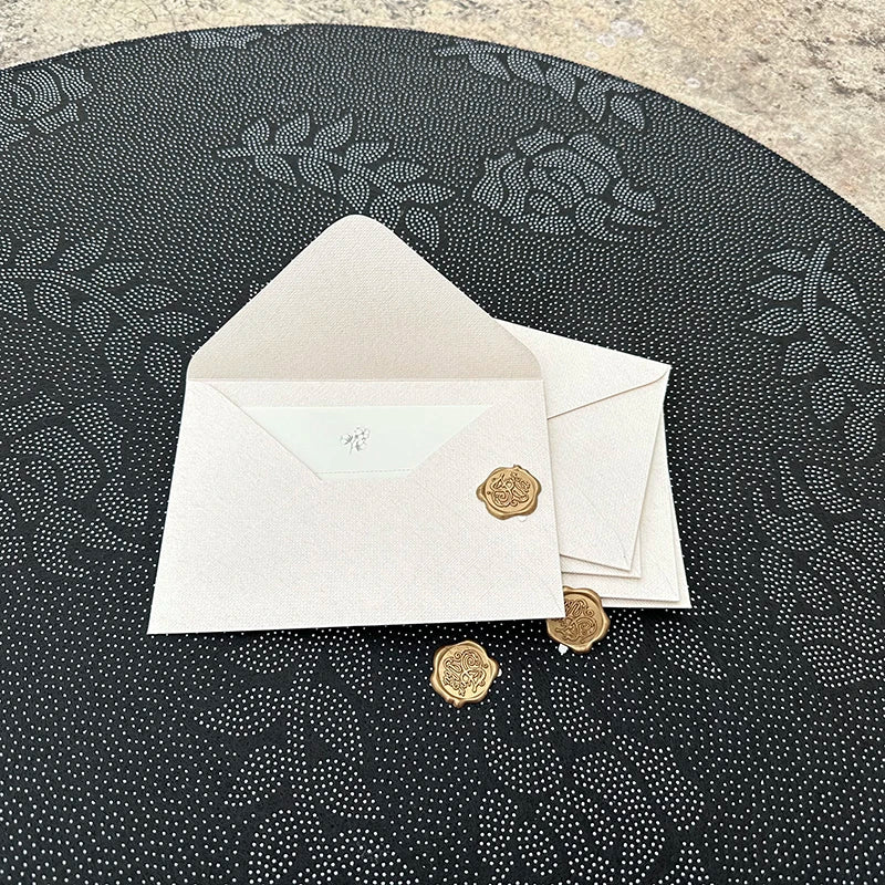30pcs/lot Thickened Linen Texture Pattern 17.5x12.5cm White Envelope Retro for Invitations Postcards Wedding Business Letters