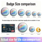 Diy Round Badge Custom Own Tinplate Brooches Personalized Photo Handwriting Text or Graphic Pins Acccessory Gifts for Boys Girls