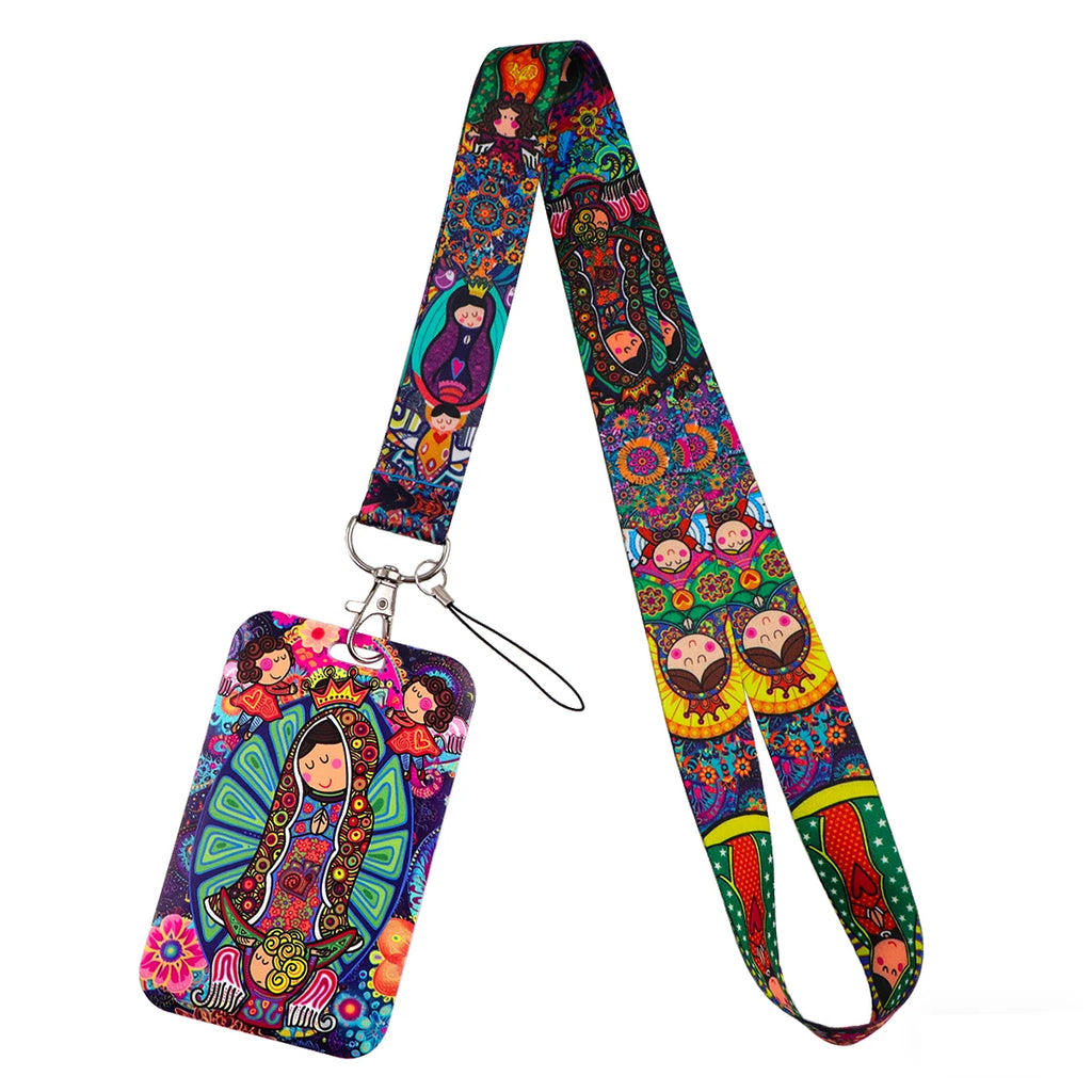Cute Anime Lanyards For Key Neck Strap Lanyards ID Badge Holder Keychain Key Holder Hang Rope Keyrings Accessories Gifts