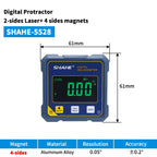 SHAHE Rechargable Digital Protractor Inclinometer Digital Angle Finder Level Box Angle Measuring Tools