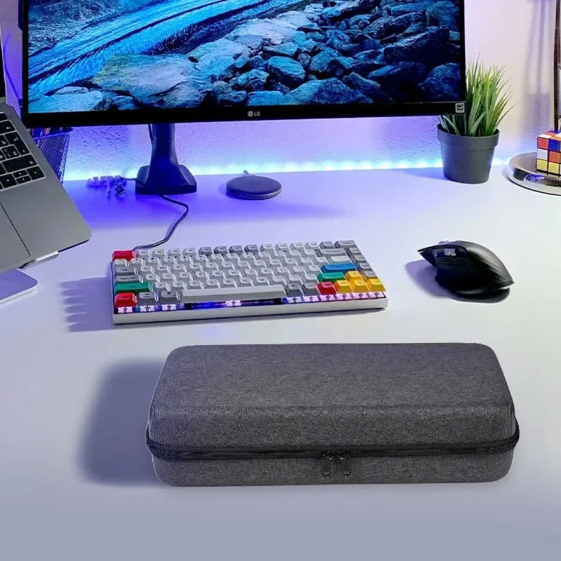 EVA Hard Case Protable Anti-fall Mechanical Keyboard Case Storage Bag Thickened Keyboard Protection Box for 87/68 Keys