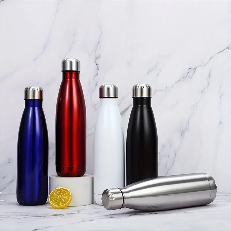 500/750ml Stainless Steel Thermos Cup Double-wall Thermal Insulation Vacuum Flasks Bottle Insulated Coffee Cup Outdoor