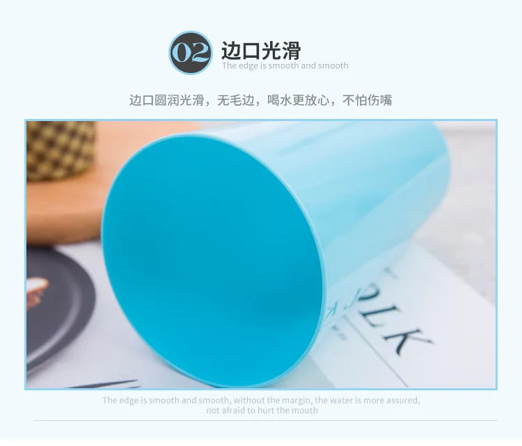 2PCS 20oz Plastic Reusable Cup Stackable Tumbler Unbreakable  Cups for Beer Reusable Glass for Water Party or Home Bar Bathroom