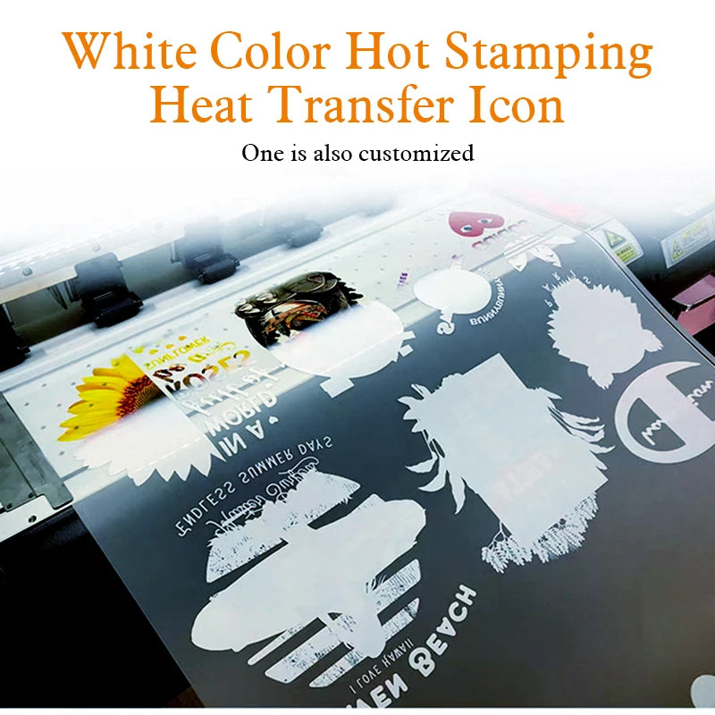 Custom DTF Heat Transfer Labels Iron On Washable Logo Tags for T-Shirt Clothing Apparel