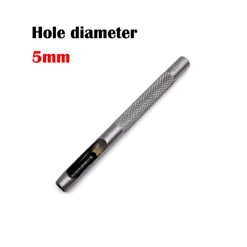 High Quality Steel 1mm 2mm 3mm 4mm 5mm 6mm 8mm to 20mm Round Hole Punch Tool Hollow Cutter for Leather Craft Belt Bag Clothing