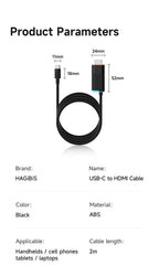 Hagibis Portable TV Dock for Switch/Switch2/OLED 4K@60Hz USB C to HDMI Cable Adapter 100W PD Power Supply for Laptops ROG Ally