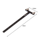 T-Shaped Archery Ruler Stainless Steel Square Bow Ruler Universal Archery Bow Square Bowstring Measurement Tool Bow Accessories