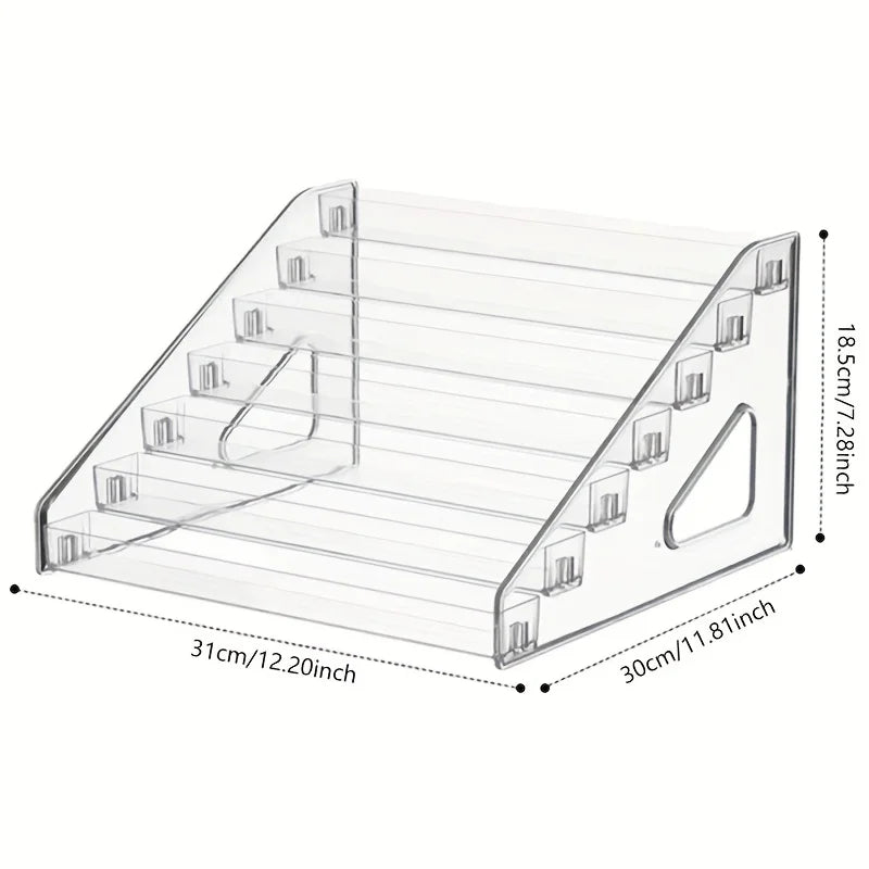 Clear Acrylic Card Display Stand Rack Shelf Organizer for PSA Trading Baseball Cards - Durable, Card Storage Organizer