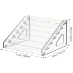 Clear Acrylic Card Display Stand Rack Shelf Organizer for PSA Trading Baseball Cards - Durable, Card Storage Organizer