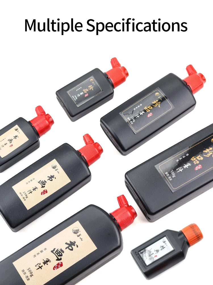 100ml/200ml/500ml Sumi Liquid Ink for Professioanl Traditional Calligraphy and Brush Painting Chinese Ink Writing Artworks