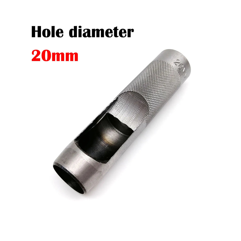 High Quality Steel 1mm 2mm 3mm 4mm 5mm 6mm 8mm to 20mm Round Hole Punch Tool Hollow Cutter for Leather Craft Belt Bag Clothing