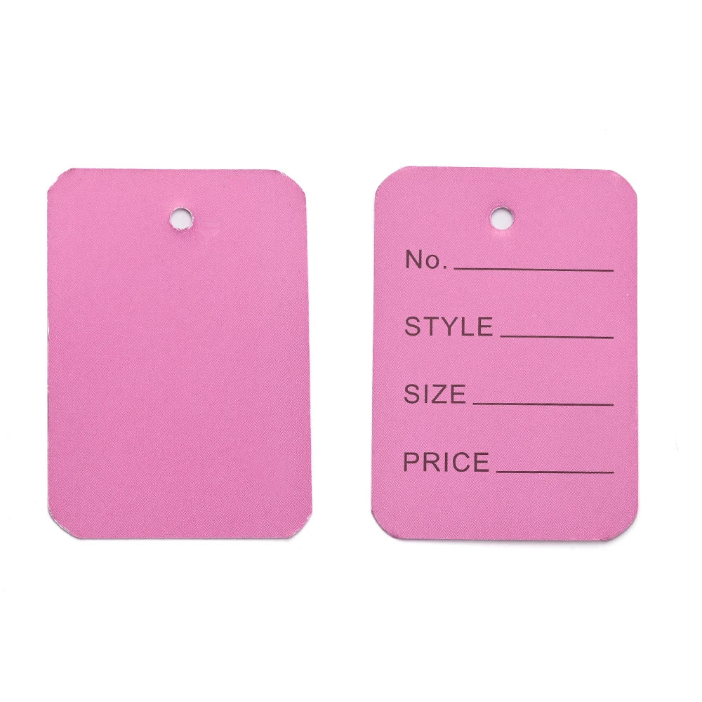 3.5x5cm 100PCS Price Tags Clothing Tag Multi-Colors Merchandise Marking Tag Display Label for Product Jewelry Clothing Tags