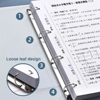 Multifunctional PP Storage Booklet Loose Leaf A4/A5/B5 Binder Family ID Storage Bag Dustproof Photo Album School