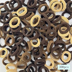 300pcs/500pcs Elastic Solid Color Rubber Band Ponytail Holder Trendy Hair Accessories For Daily Wear girl hair accessoires