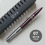 NEW Wingsung 601 Press Piston Fountain Pen Iridium EF/F Nib Steel Cap Vacumatic Resin Ink Pen School Stationery Office Supplies