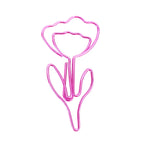 10PCS/Set Colored Flower Shaped Paper Clip Colored Paper Clip Office Stationery Metal Bookmark Holder Stationery Paper Clips