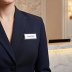 10/20/30Pcs Name Tag Blank Name Badges, Acrylic Material, Pin & Magnet Backing, Ideal for Conferences, Events, Office, Reusable