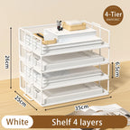 Metal desktop file rack, bookcase, office file storage box, multi-layer iron file frame, data storage, folder shelving