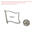 10pcs Blank Flag Shape Metal Lapel Pin Sublimation Badge Customizable Metal Flag Pin Blank for DIY Name Logo Emblem Making