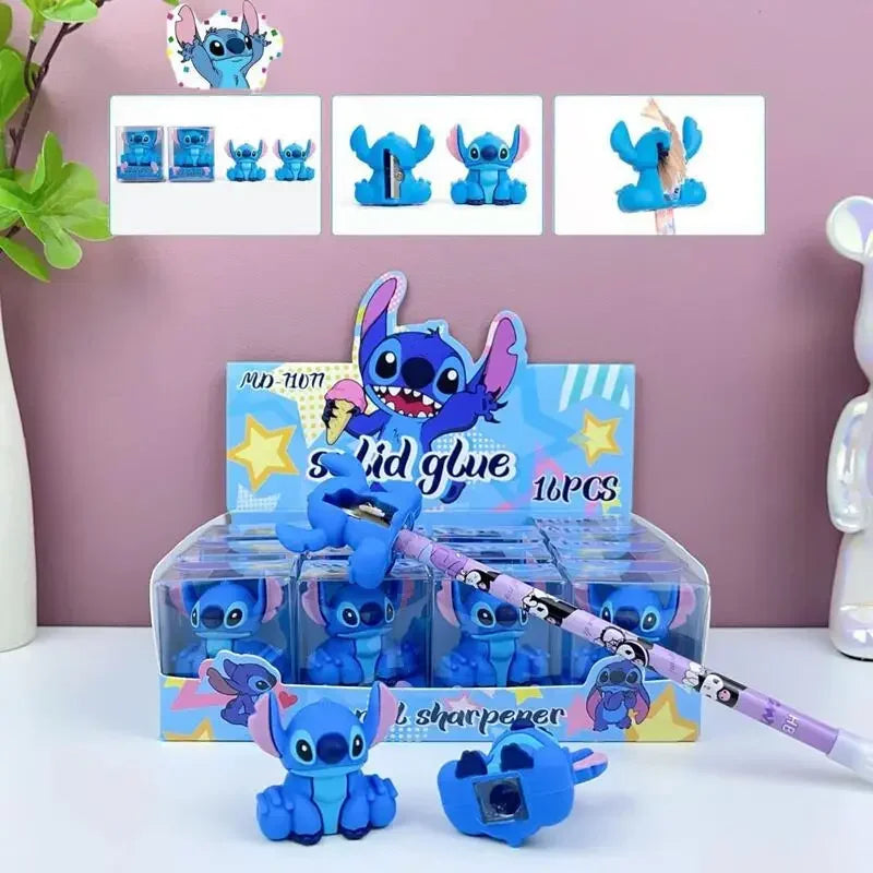 ** Cartoon Silicone Stitch Shape Pencil Sharpener Students Cute Cartoon Pencil Sharpener Pencil Sharpener Children's Stationery