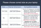 Multi-pockets Laptop Sleeve for MacBook Air 15.3 2024 Laptop Bag for MacBook Pro 14 M5 Shocproof Notebook Bag for Dell/Xiaomi 16