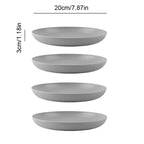 4/16Pcs Wheat Straw Tableware Set Eco Friendly Unbreakable Dinnerware Kitchen Cutlery Kids Dishes Eating Cutlery Camping