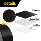 Black Duct Tap Tear by Hand Heavy Duty Carton Sealing Packing Cloth Duct Tape Waterproof Muti-Purpose Craft Repair Pipe Tape