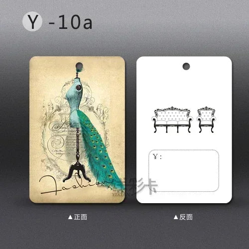 250pcs/lot Clothing Printing Hang Tags Price Tag in Stock Labels for Clothes Personalizar Etiquetas