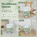 50-Count Scented Drawstring Trash Bags, 45 × 45 cm Cute Printed Small Bin Liners for Bathroom, Kitchen & Living Room