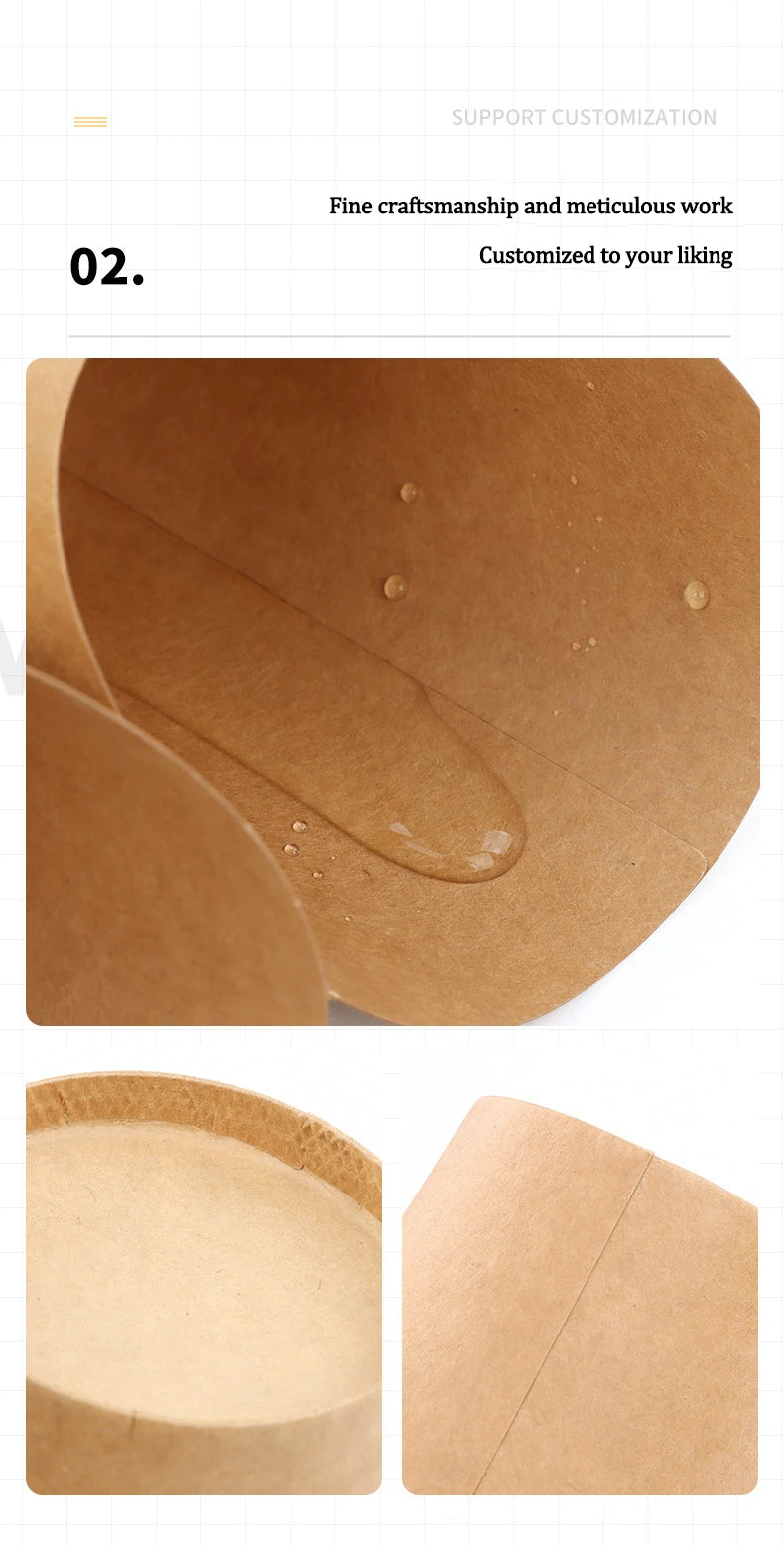 100PCS French Fries Cups Disposable Kraft Paper Cups Snack Containers Charcuterie Dessert Supplies Baking Cups Take-Out Party