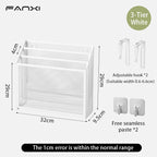 5 Pocket Mesh Hanging Wall File Organizer, Wall Mounted Mail Paper Document Folder Holder,Magazine Rack for Office Home School.