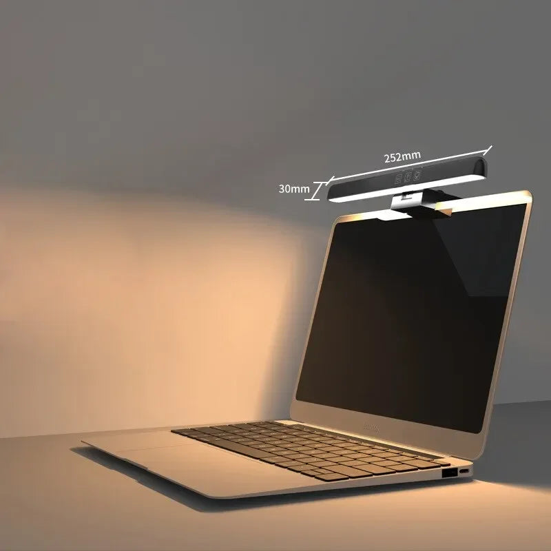 LED Screen Desk Lamp Eye Protection Stepless Dimming USB Night Lights Computer Screen Clip Monitor Learning Reading Table Lamps