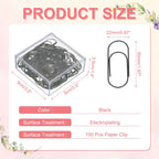 20/50/100Pcs Paper Clip 2inch Non-Skid Metal Paper Clamp Clips Large for Office Supplies Craft Scrapbook Document Note Sorting