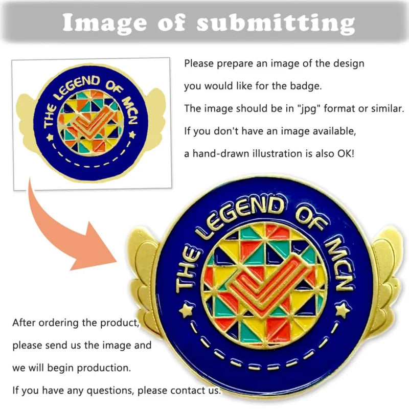 [Minimum 100pcs] Custom Logo Enamel Pin Soft/Hard Label Customized Metal Badges Lapel Brooches On Backpack Or Friend Gift