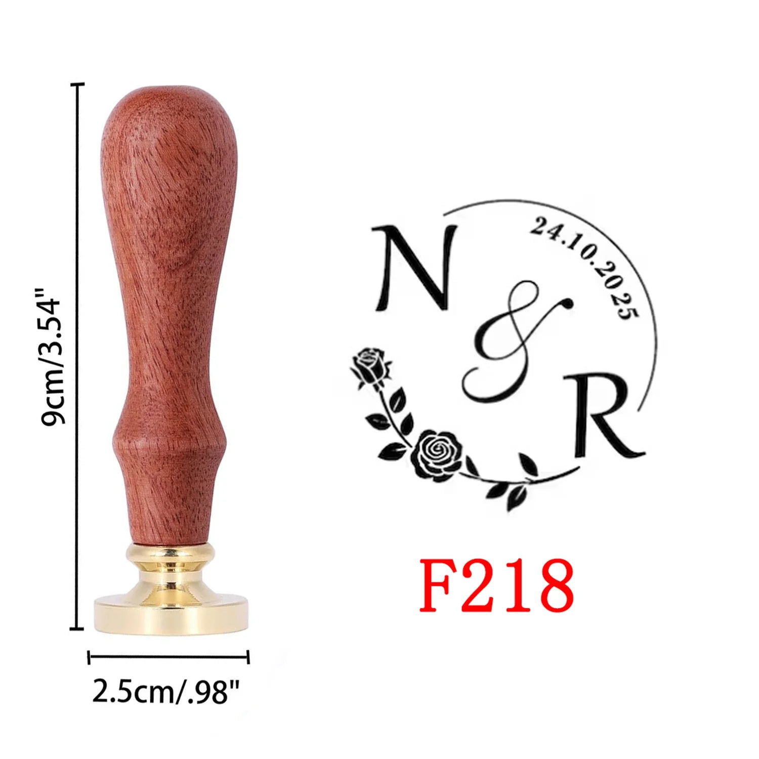 Custom Wax Seal Stamp and Wooden Handle set, For Wedding Invitation, Multiple Designs, Personalized Logo Wax Stamp, Initial Wax