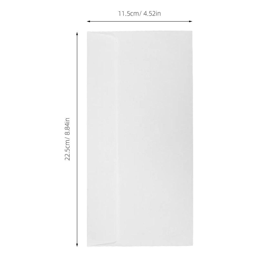 100Pcs Security Letter Size Envelopes Self Seal White Business Mailing Envelopes Confidential Office Documents Payroll