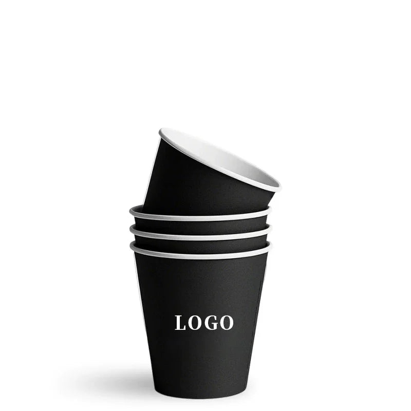 1000pcs Personalized Custom 2.5oz/50ml & 3oz/60ml Espresso Cup Disposable Tasting,9oz/250ml Paper Cups with Logo for Events