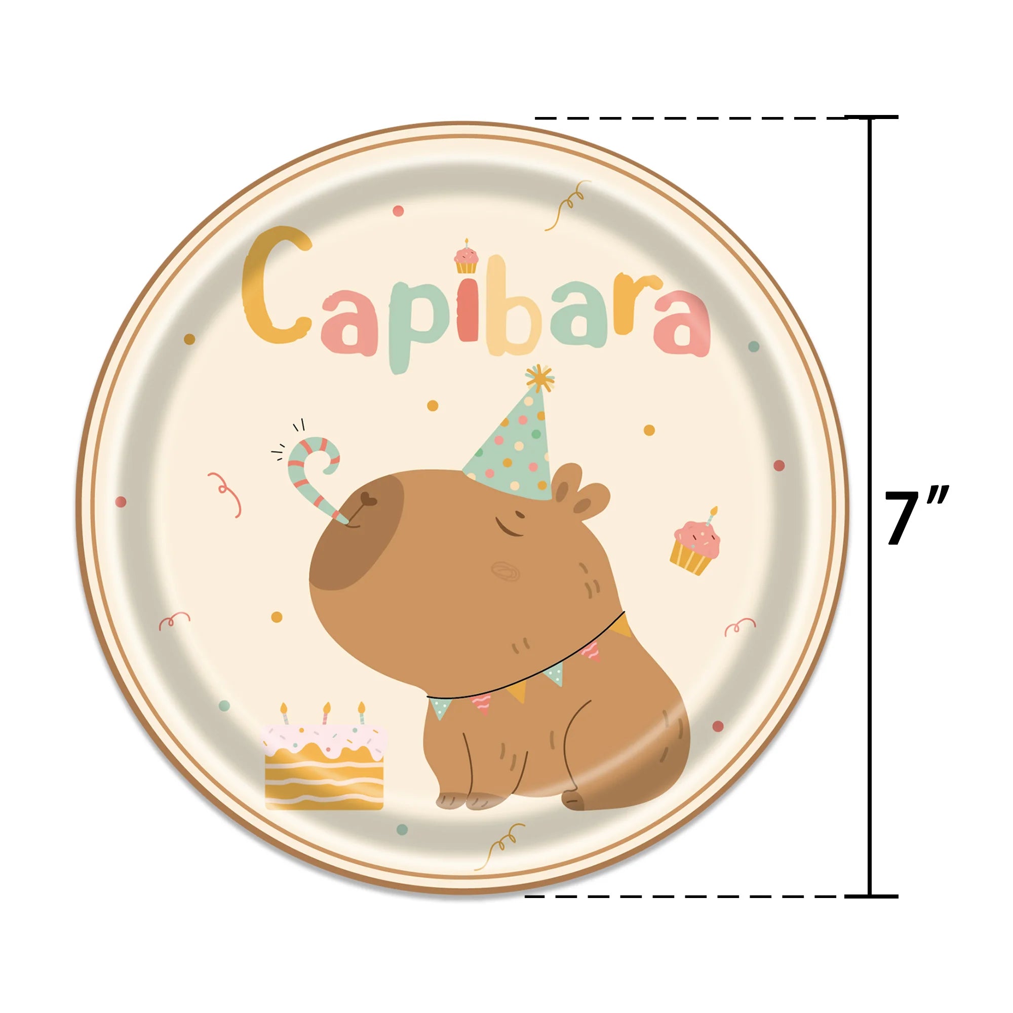 Capybara Party Theme Decoration Capybara Birthday Napkins Tablecloth Cup Plate Baby Shower Capybara Birthday Girl Party Favor